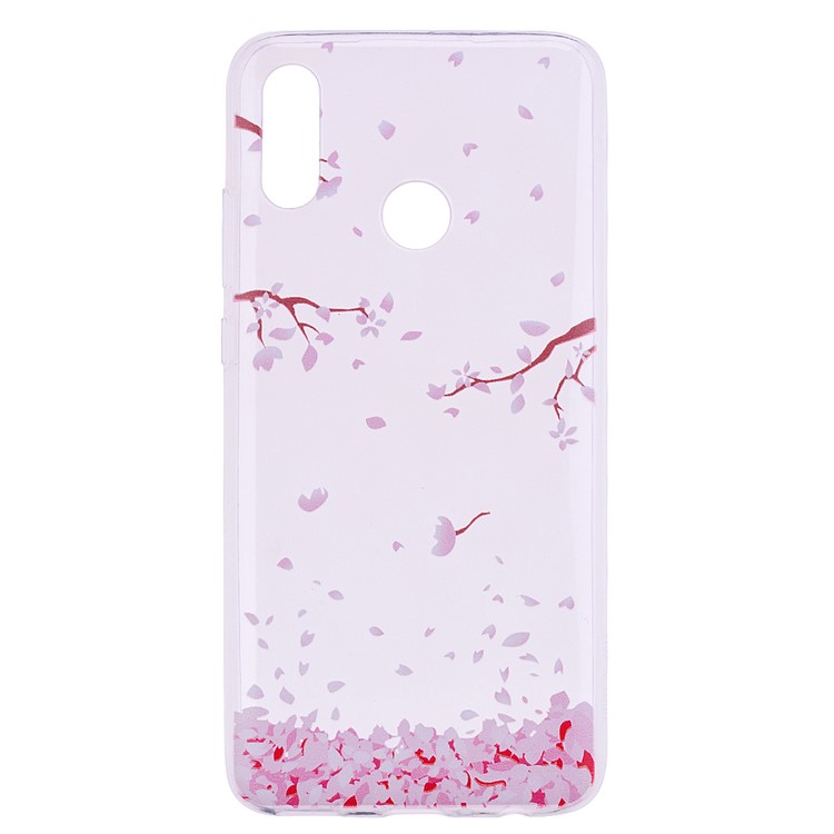 Printing Pattern TPU Mobile Shell for Huawei P Smart (2019) / Honor 10 Lite - Pink Falling Flowers Petals-2