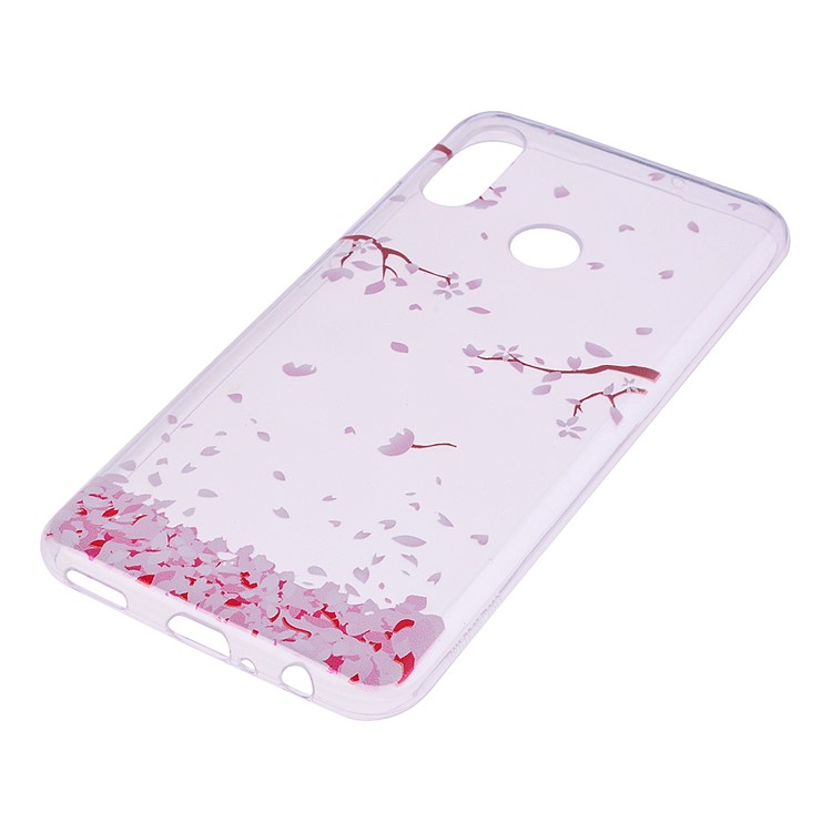 Printing Pattern TPU Mobile Shell for Huawei P Smart (2019) / Honor 10 Lite - Pink Falling Flowers Petals-3