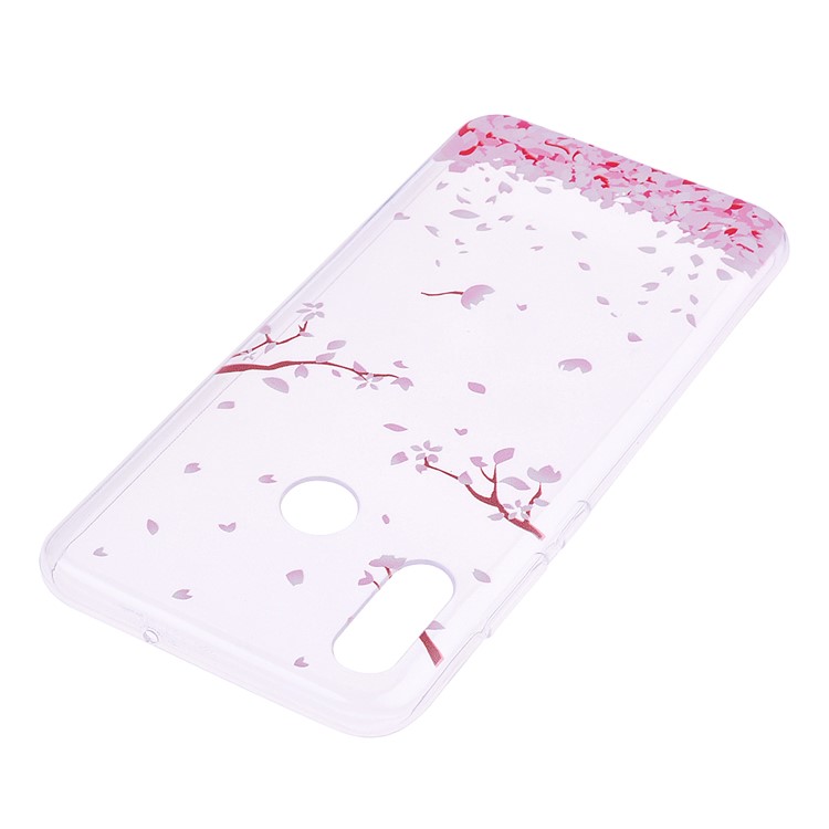 Printing Pattern TPU Mobile Shell for Huawei P Smart (2019) / Honor 10 Lite - Pink Falling Flowers Petals-4