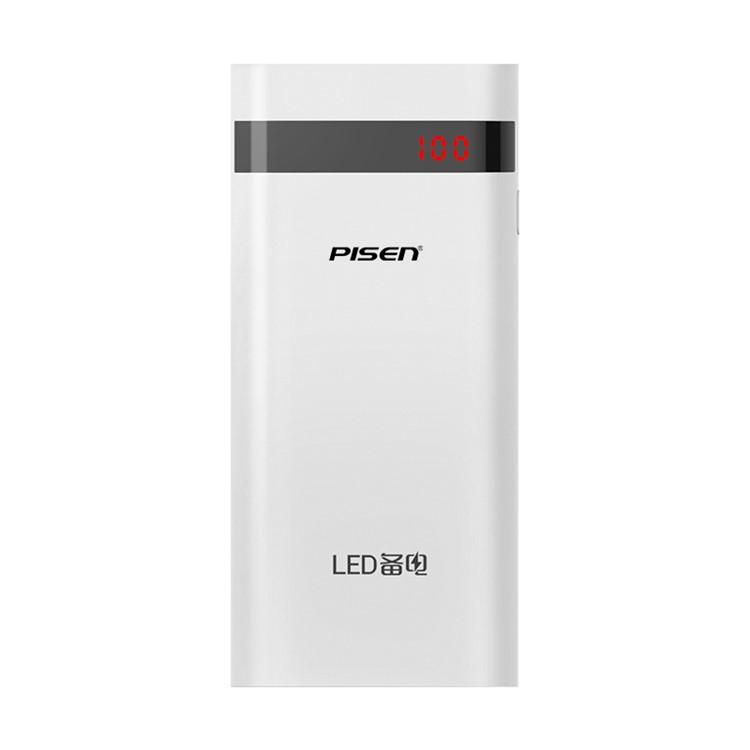 

PISEN USB 10000 МАч, Внешний Блок Питания С Выходом 2А - Белый, iPhone Xs