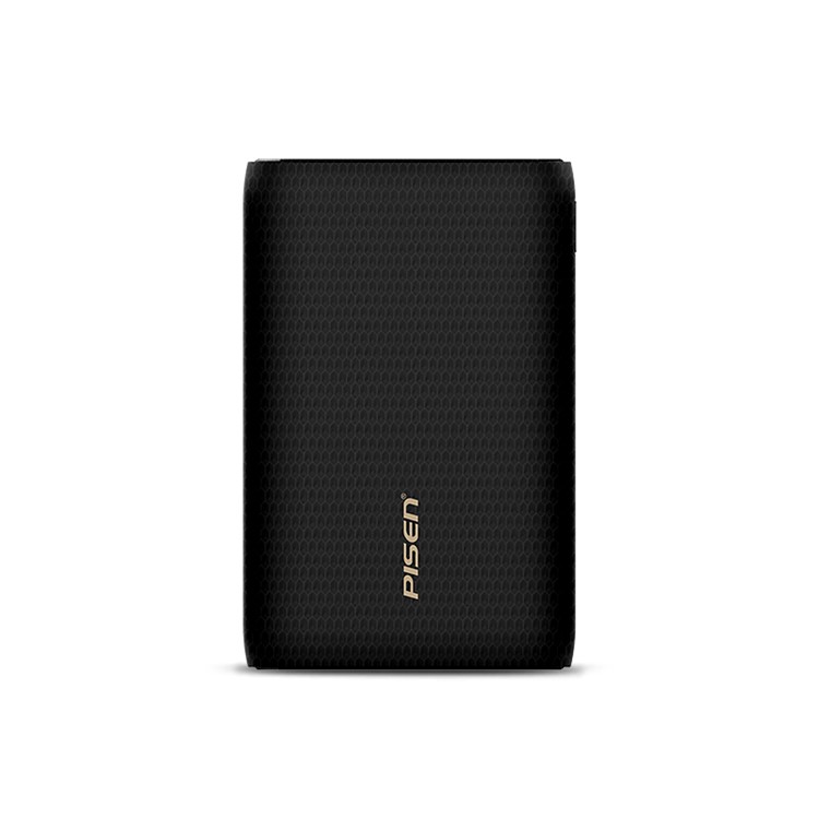 PISEN 10000mAh Single USB Power Bank with Type-C and Micro USB Inputs - Black-2