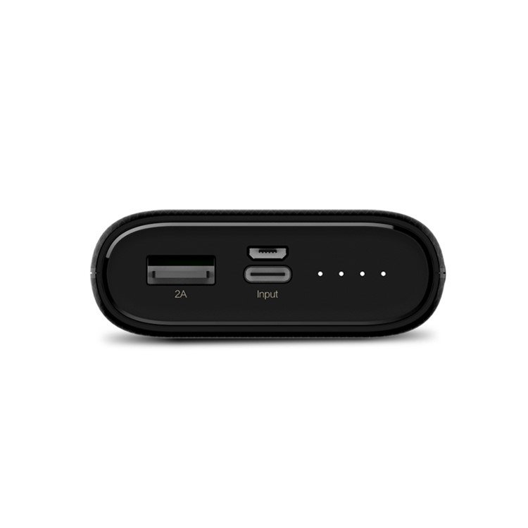 PISEN 10000mAh Single USB Power Bank with Type-C and Micro USB Inputs - Black-4