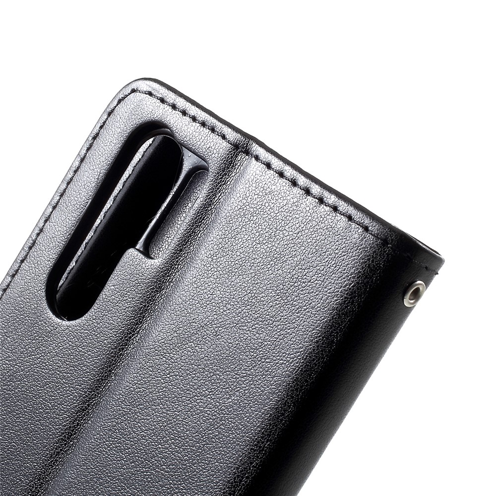 Imprint Butterfly Flower Wallet Stand Leather Cellphone Cover for Huawei P30 Pro - Black-8
