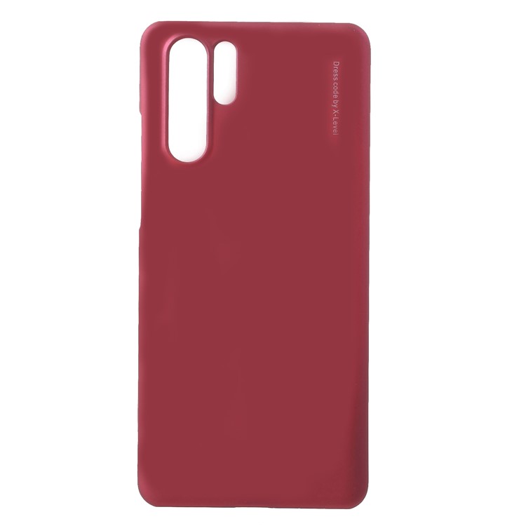 X-LEVEL Knight Series Frosted PC Hard Protector Cover for Huawei P30 Pro - Wine Red-1
