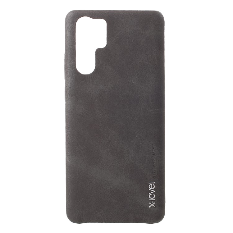 X-LEVEL Vintage Leather Coated PC Phone Casing for Huawei P30 Pro - Coffee-1