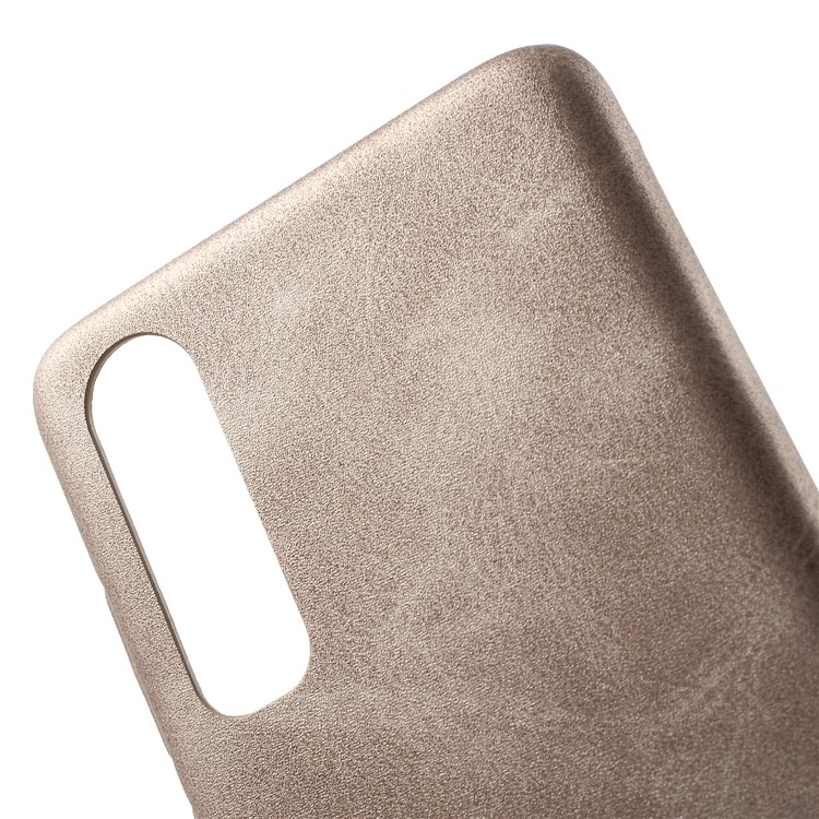 X-LEVEL Vintage Leather Coated PC Protection Case for Huawei P30 - Brown-3