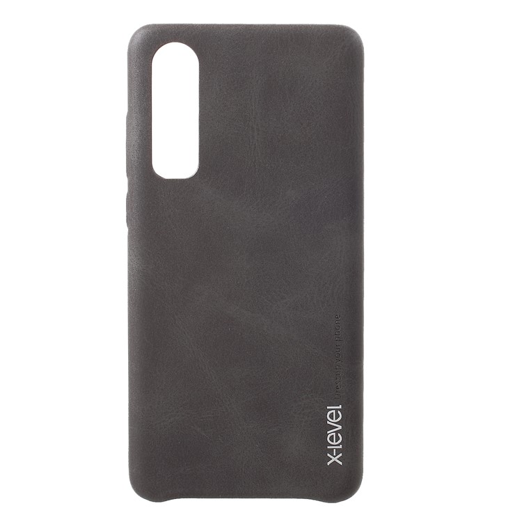 X-LEVEL Vintage Leather Coated PC Mobile Phone Shell for Huawei P30 - Coffee-1