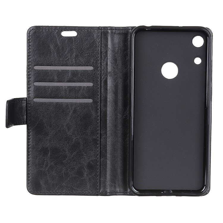 Rivet Decor PU Leather Wallet Stand Phone Case for Huawei Honor 8A - Black-4