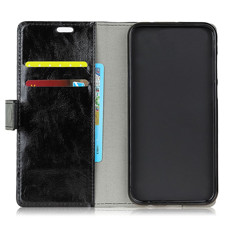 Crazy Horse Wallet Leather Stand Case for Huawei Honor 8A - Black-5