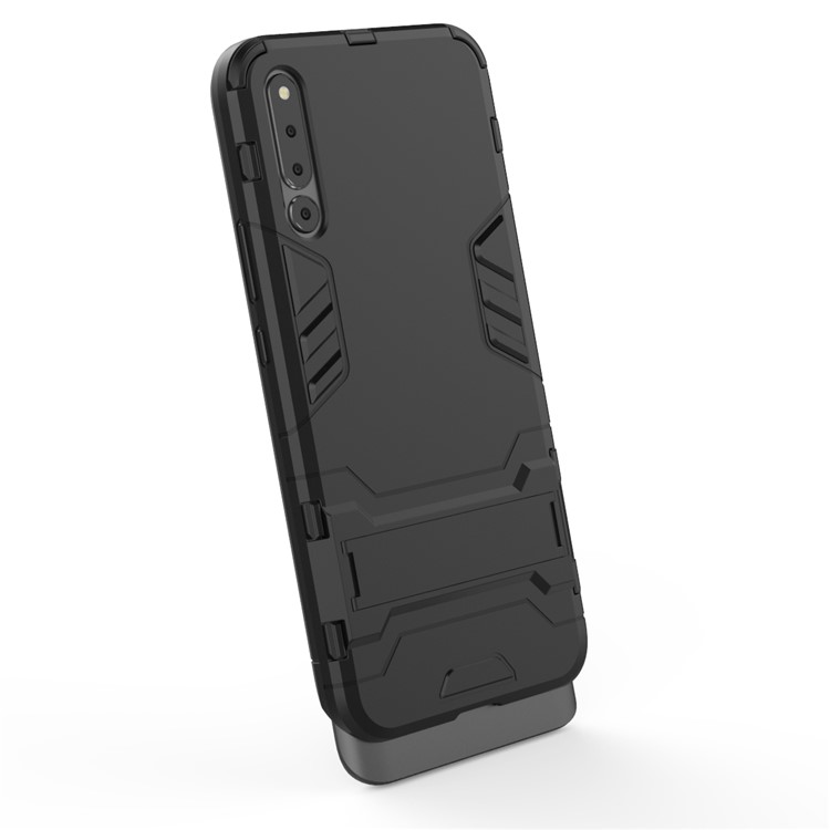 Cool Guard Kickstand PC TPU Hybrid Case for Huawei Honor Magic 2 - Black-10