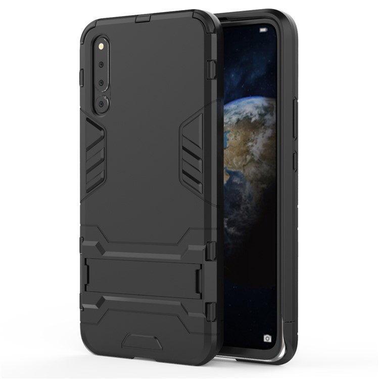 Cool Guard Kickstand PC TPU Hybrid Case for Huawei Honor Magic 2 - Black-11
