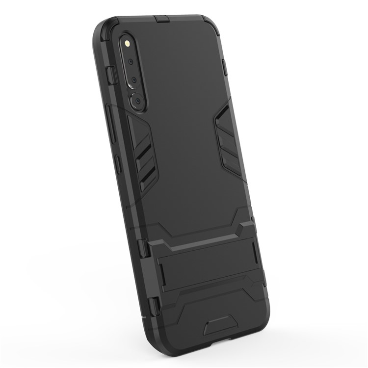 Cool Guard Kickstand PC TPU Hybrid Case for Huawei Honor Magic 2 - Black-4