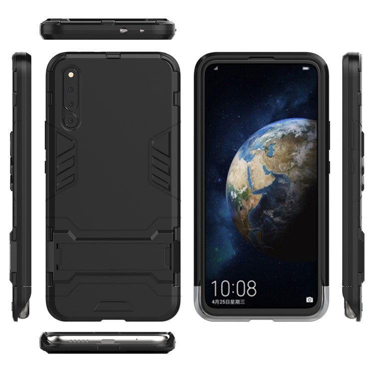 Cool Guard Kickstand PC TPU Hybrid Case for Huawei Honor Magic 2 - Black-5