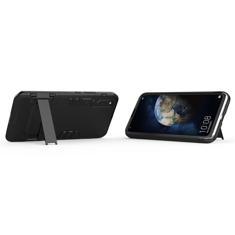Cool Guard Kickstand PC TPU Hybrid Case for Huawei Honor Magic 2 - Black-6