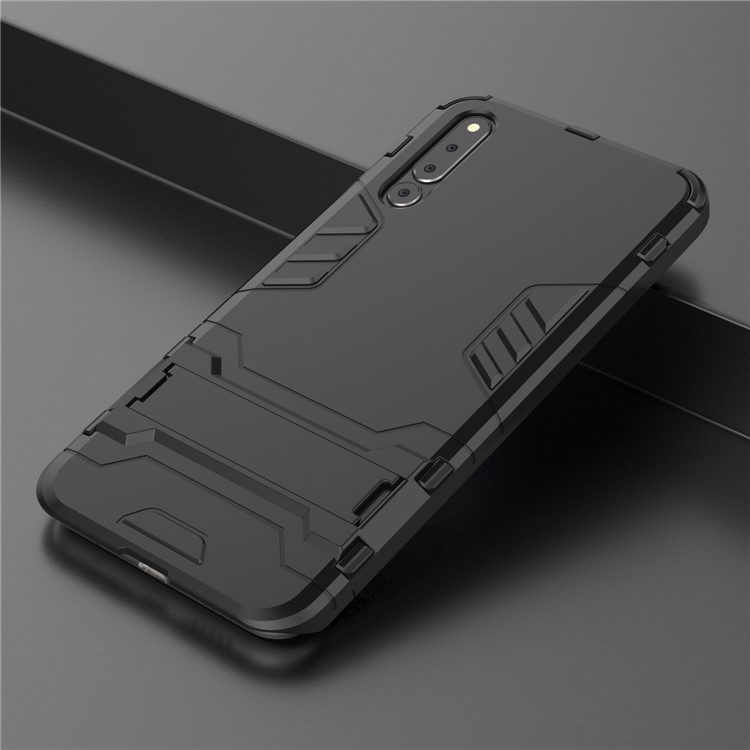 Cool Guard Kickstand PC TPU Hybrid Case for Huawei Honor Magic 2 - Black-7