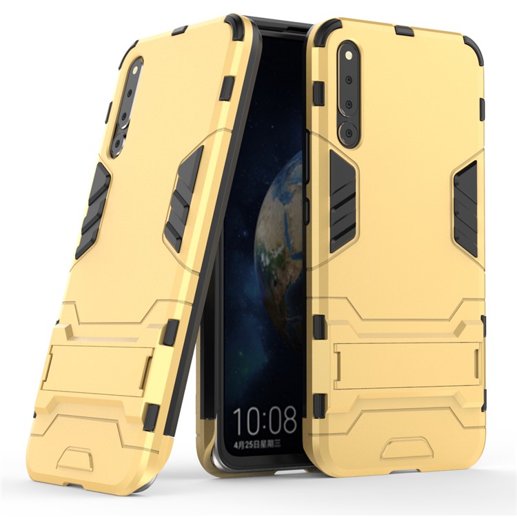 Cool Guard Kickstand PC TPU Hybrid Shell for Huawei Honor Magic 2 - Gold-1