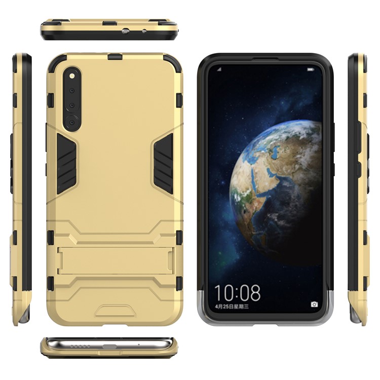 Cool Guard Kickstand PC TPU Hybrid Shell for Huawei Honor Magic 2 - Gold-2