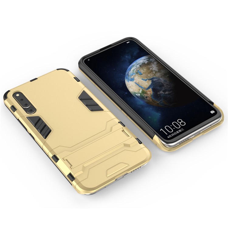 Cool Guard Kickstand PC TPU Hybrid Shell for Huawei Honor Magic 2 - Gold-4
