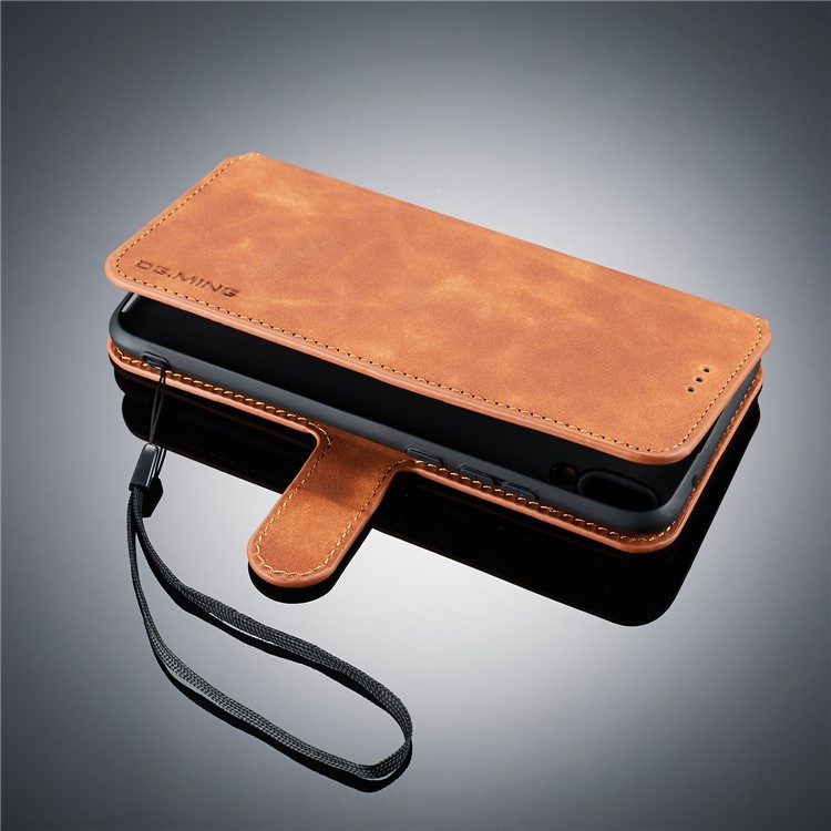 DG. Custodia Portafoglio In Pelle PU Retro Stile MING Per Huawei Y9 (2019) / Goditi Il 9 Plus - Marrone-8