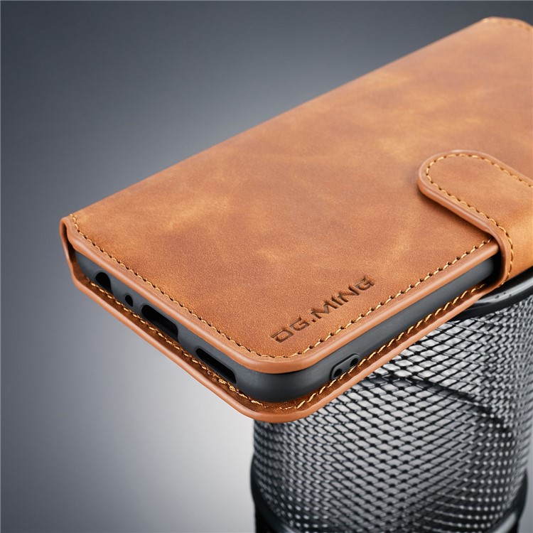 DG. Custodia Portafoglio In Pelle PU Retro Stile MING Per Huawei Y9 (2019) / Goditi Il 9 Plus - Marrone-9