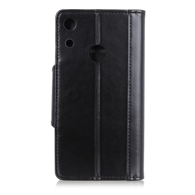 All Round Protection Stand Wallet PU Leather Case for Huawei Honor 8A - Black-5