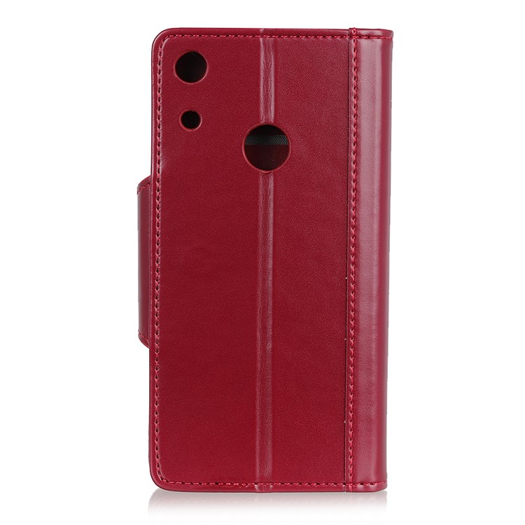 All Round Protection Stand Wallet PU Leather Cover for Huawei Honor 8A - Red-4