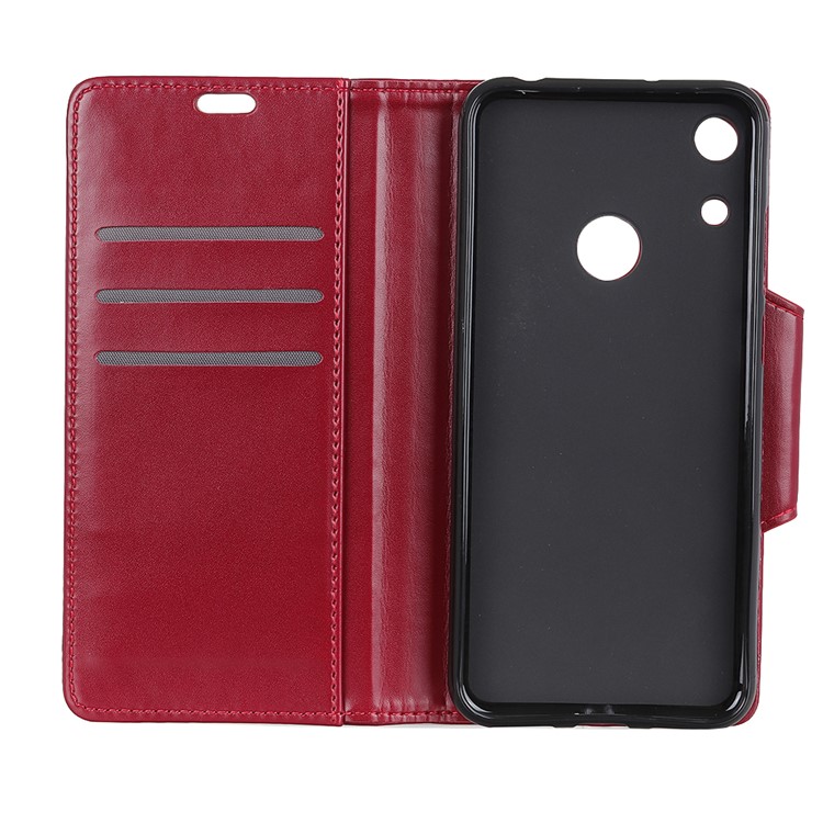 All Round Protection Stand Wallet PU Leather Cover for Huawei Honor 8A - Red-6
