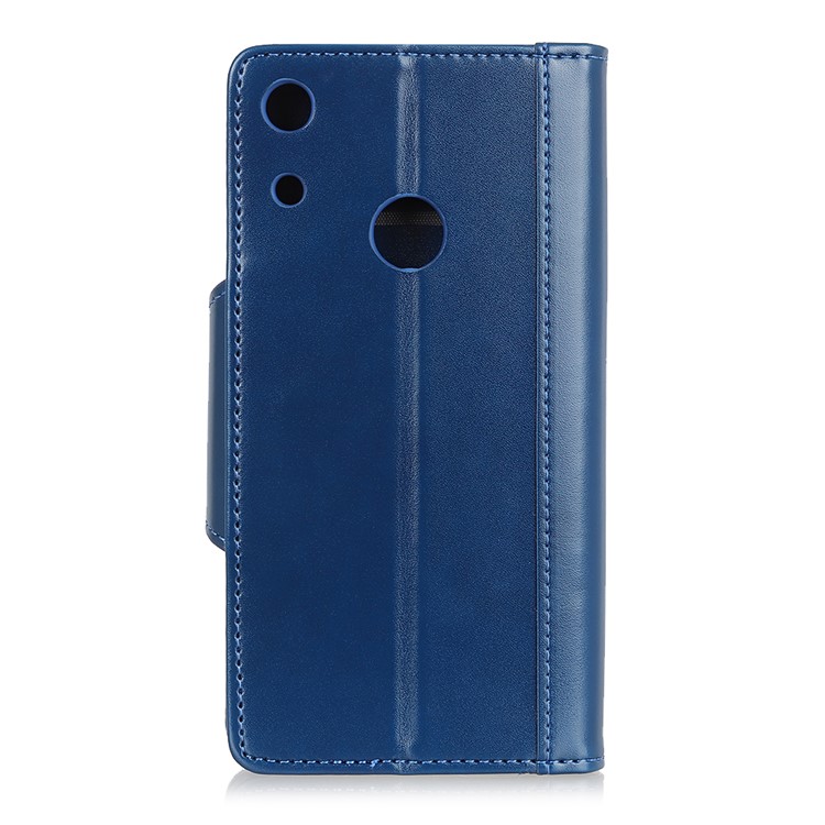 All Round Protection Stand Wallet PU Leather Shell for Huawei Honor 8A - Blue-5
