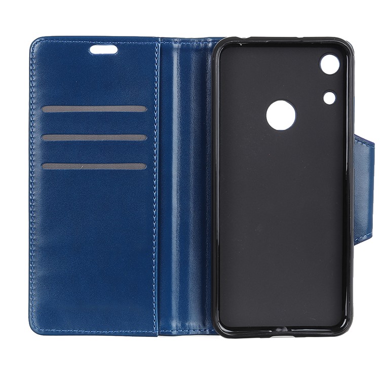 All Round Protection Stand Wallet PU Leather Shell for Huawei Honor 8A - Blue-6