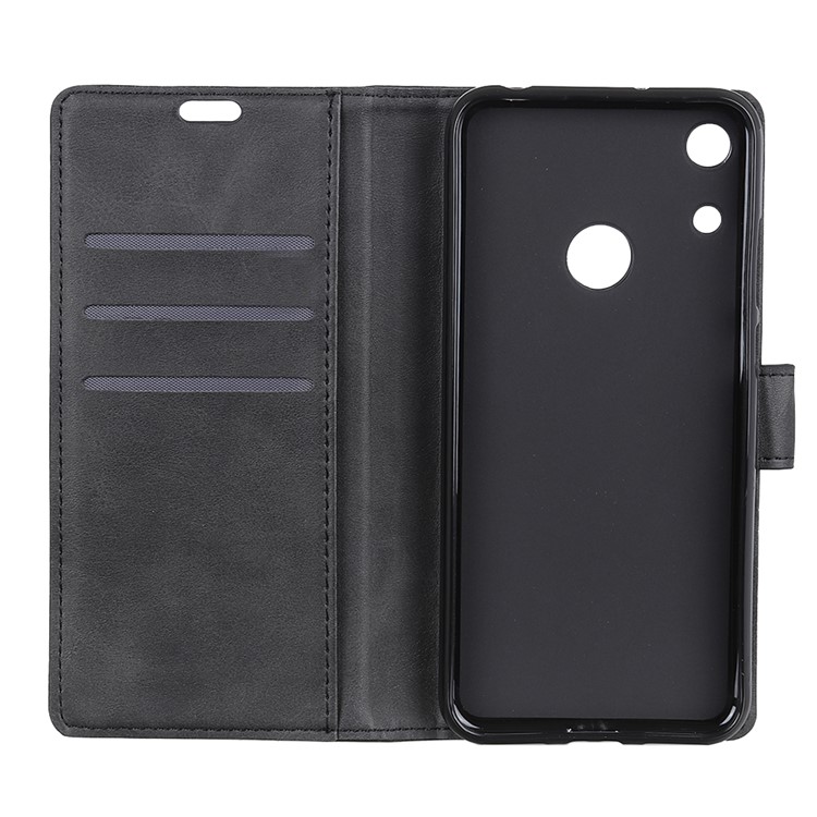 Matte PU Leather Case Wallet Stand Flip Cover for Huawei Honor 8A - Black-7