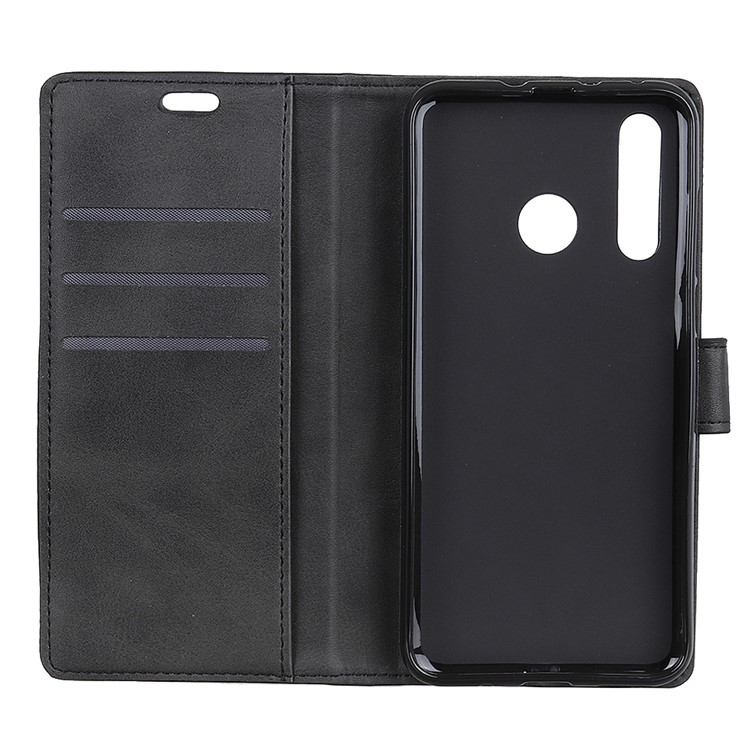 Matte PU Leather Wallet Stand Mobile Case for Huawei nova 4 - Black-6
