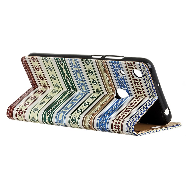 Pattern Printing Stand Leather Casing Shell for Huawei Honor 8A - Ethnic Style Pattern-3