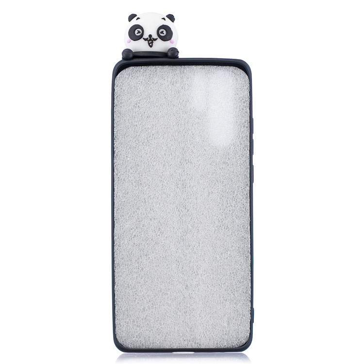 3D -muster Soft TPU Mobiltelefon Shell Für Huawei P30 Pro - Panda Mit Rotem Bogenknoten-3