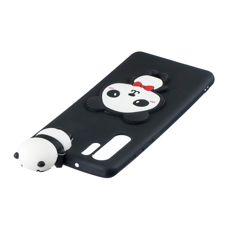 3D Pattern Soft TPU Mobile Phone Shell for Huawei P30 Pro - Panda with Red Bowknot-5