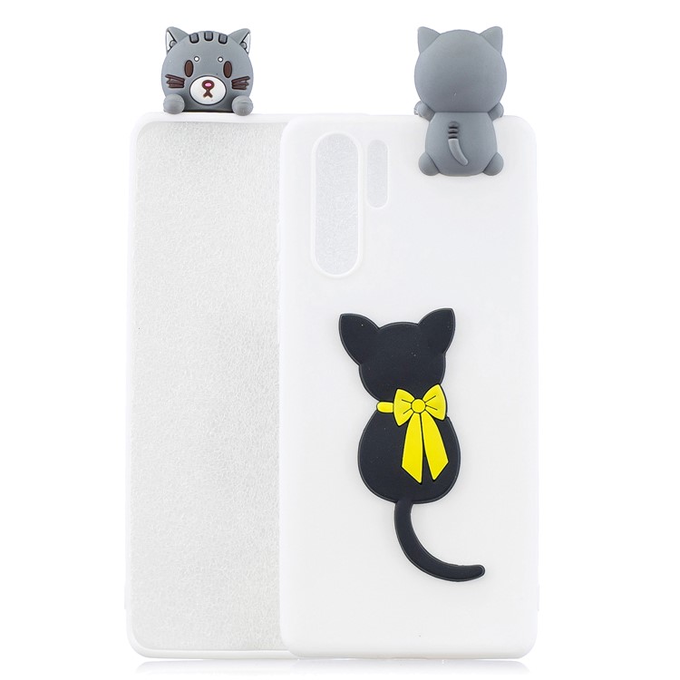 3D Pattern Soft TPU Mobile Phone Cover for Huawei P30 Pro - Cat-1