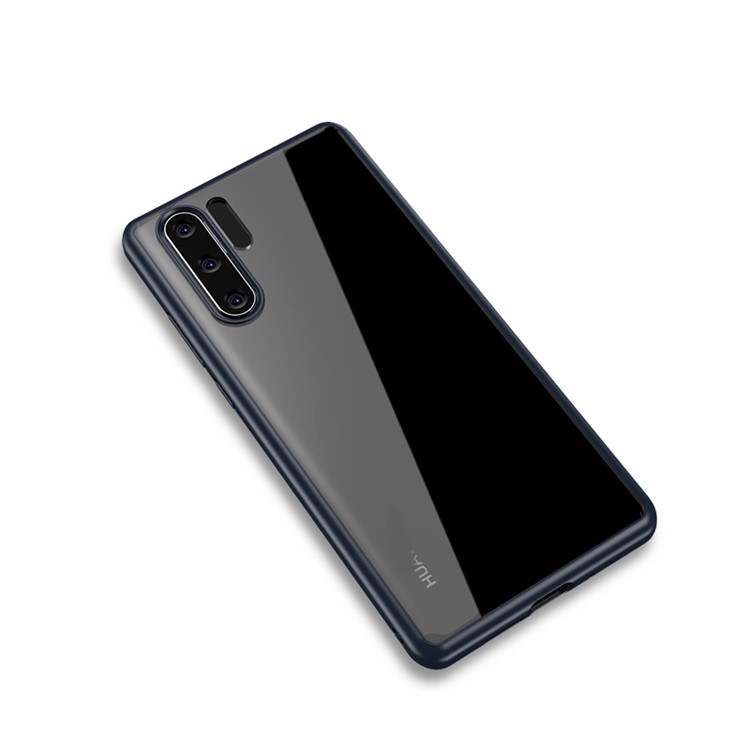 IPAKY Para Huawei P30 Pro Claro PC + TPU Shell Protetor Combinado - Azul Escuro-1