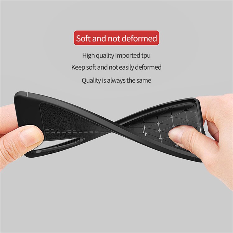 IPAKY Litchi Texture Soft TPU Protection Case for Huawei P30 Pro - Black-3
