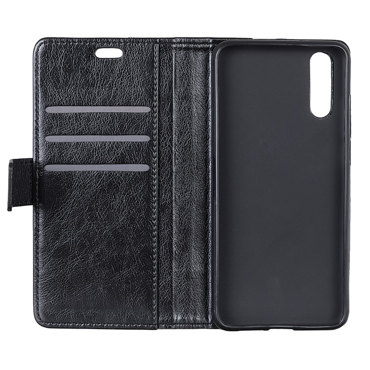 Nappa Texture Wallet Flip Leather Protection Case for Huawei Enjoy 9/Y7 Pro (2019) - Black-5