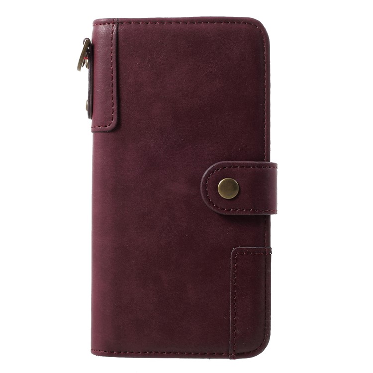 Cowhide Leather Mobile Phone Cover for Huawei Mate 20 Pro - Red-1