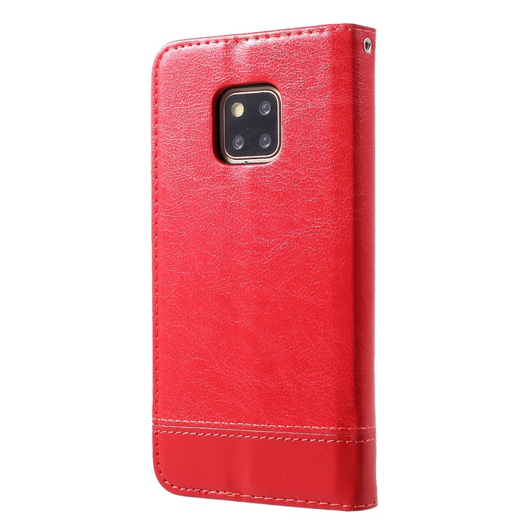 Custodia Per Cellulare Con Custodia In Pelle PU Con Cinturino Per Huawei Mate 20 Pro - Rosso-2