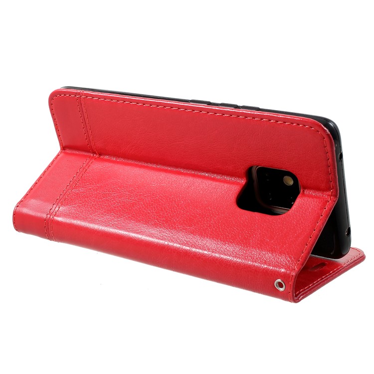 Custodia Per Cellulare Con Custodia In Pelle PU Con Cinturino Per Huawei Mate 20 Pro - Rosso-5