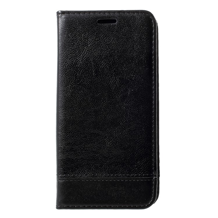 PU Leather Card Holder Stand Cell Phone Cover with Strap for Huawei Mate 20 Pro - Black-1