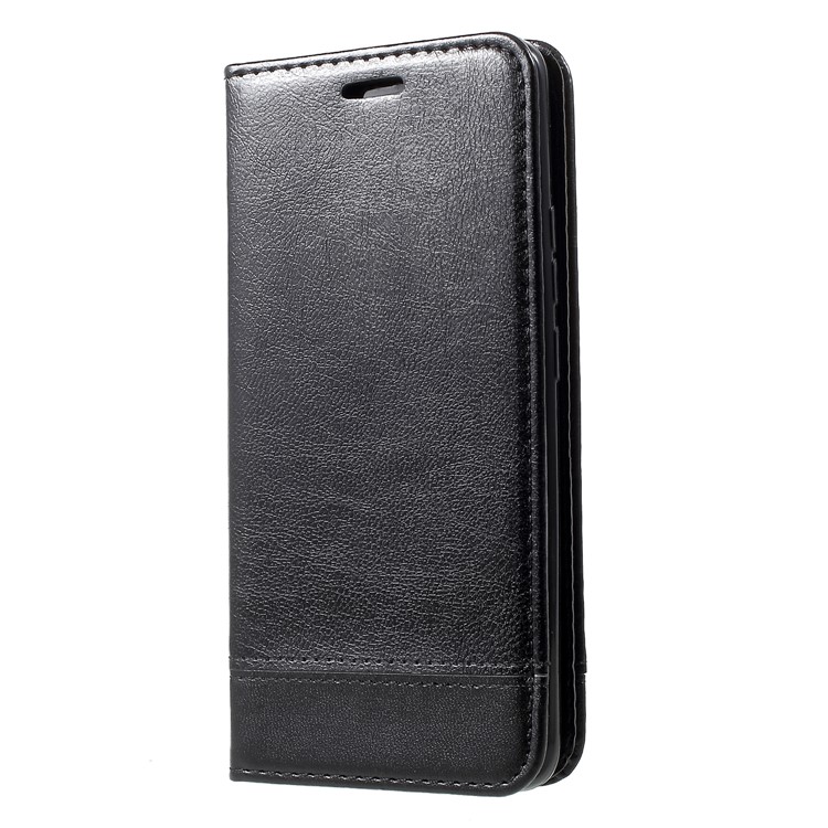 PU Leather Card Holder Stand Cell Phone Cover with Strap for Huawei Mate 20 Pro - Black-3