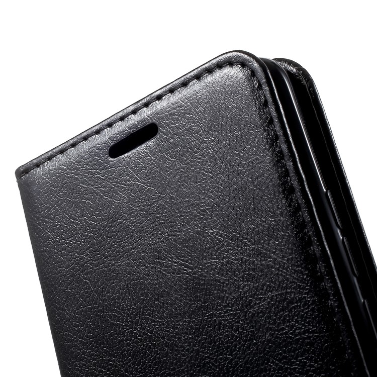 PU Leather Card Holder Stand Cell Phone Cover with Strap for Huawei Mate 20 Pro - Black-8