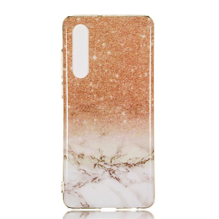 Pattern di Marmo Imd Tpu Soft Posteriore Guscio Per Huawei P30 - Stile C-2