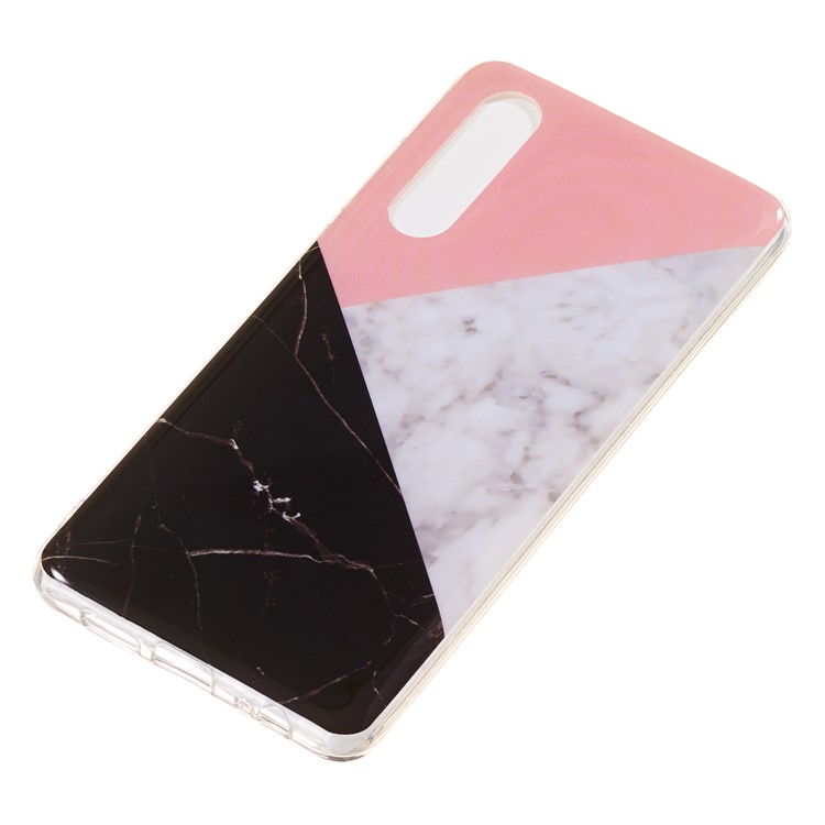 Marble Pattern IMD TPU Soft Back Cell Phone Case for Huawei P30 - Style E-3