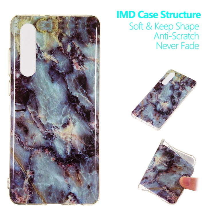 Marble Pattern IMD TPU Soft Protective Case for Huawei P30 - Style G-1