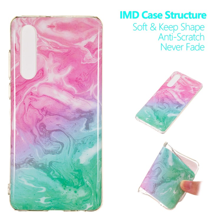 Marble Pattern IMD TPU Soft Protective Shell for Huawei P30 - Style I-1