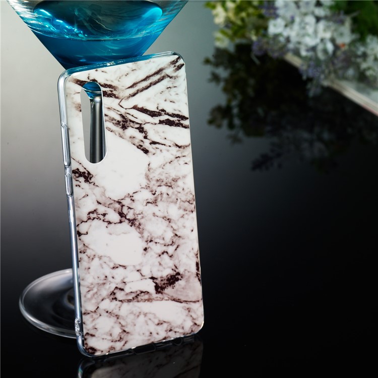 Marble Pattern IMD TPU Soft Protective Casing for Huawei P30 - Style J-5