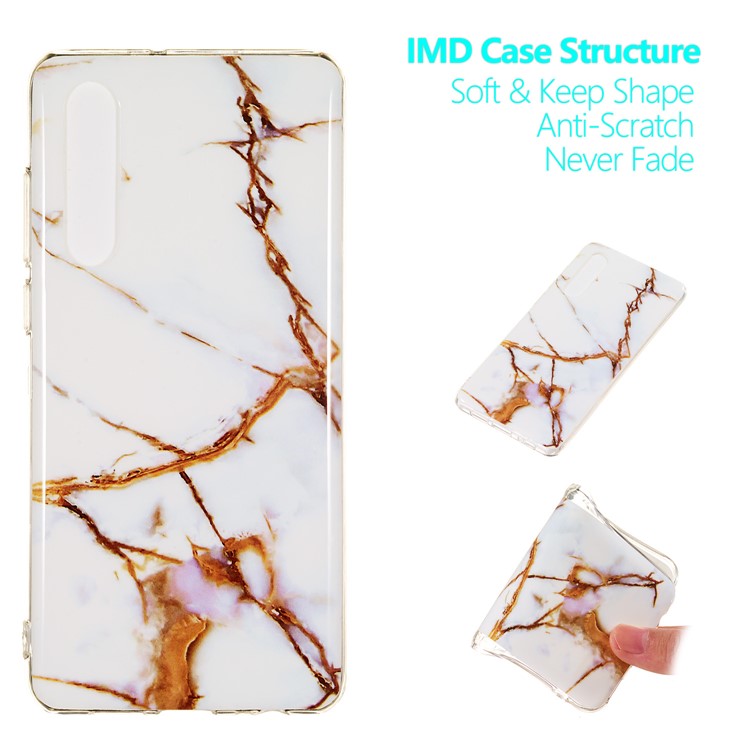 Marble Pattern IMD TPU Back Cover for Huawei P30 - Style B-1